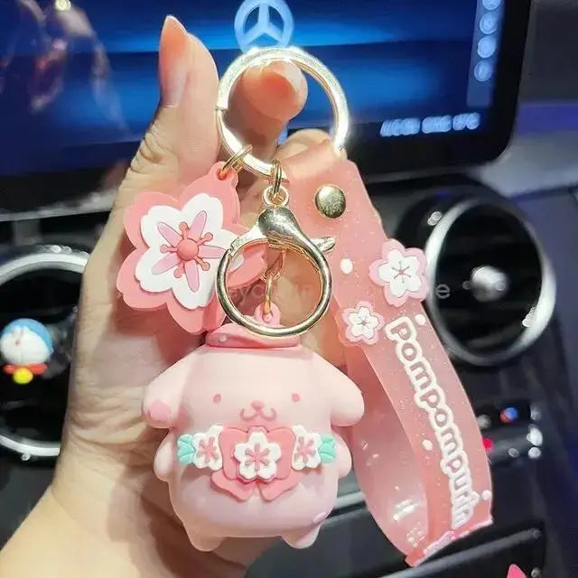 Hello Kitty and Cinnamoroll Keychains