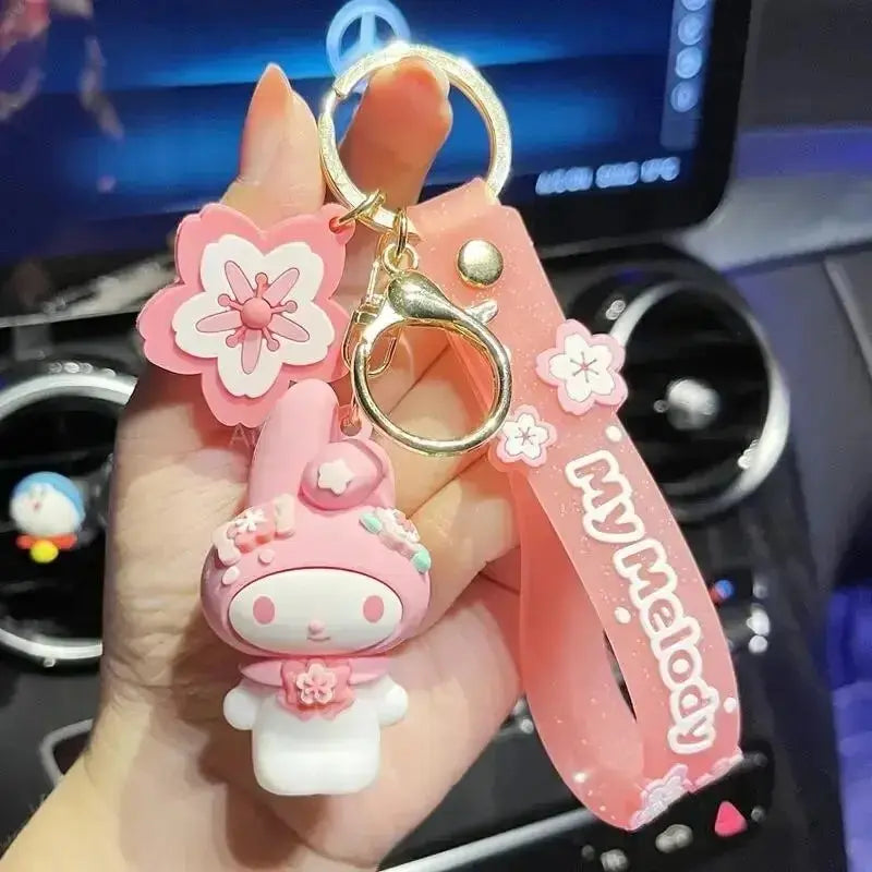 Hello Kitty and Cinnamoroll Keychains