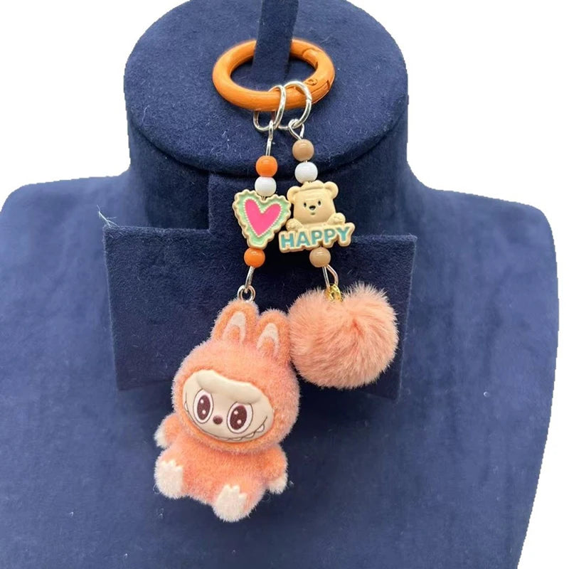 Labubu Resin Heart Keychain