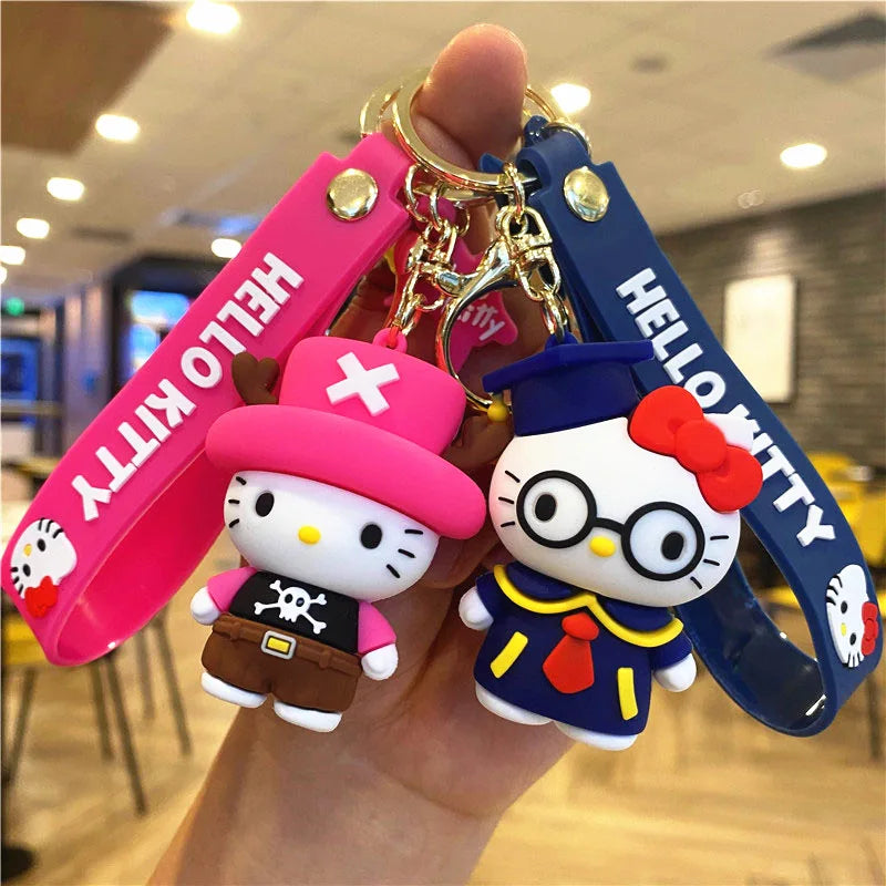 Hello Kitty and Cinnamoroll Keychains