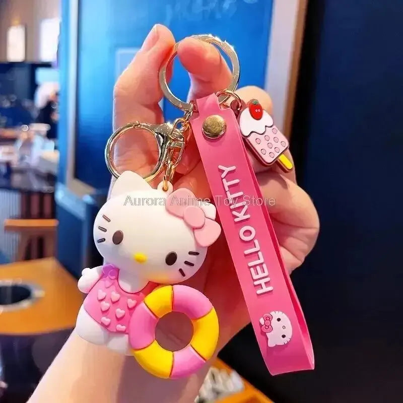 Hello Kitty and Cinnamoroll Keychains