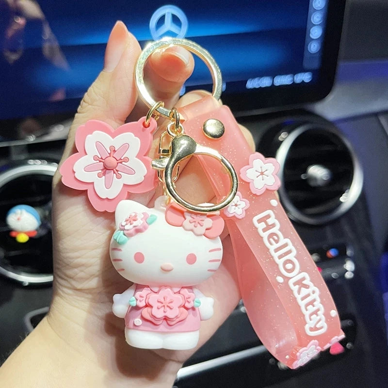 Hello Kitty and Cinnamoroll Keychains