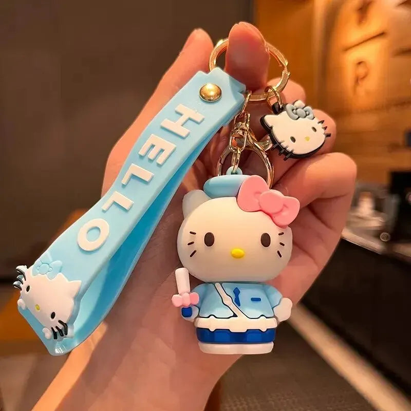 Hello Kitty and Cinnamoroll Keychains